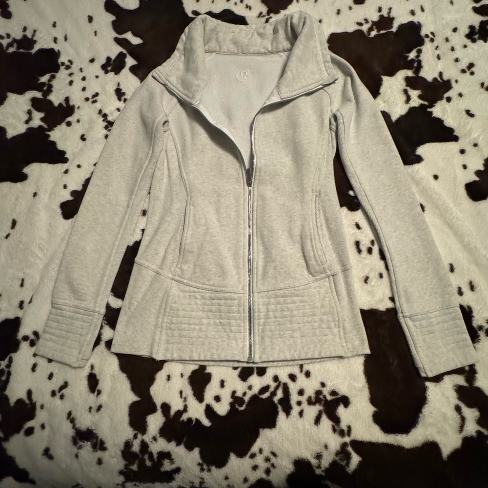 lululemon athletica Gray Zip-Up Hoodie